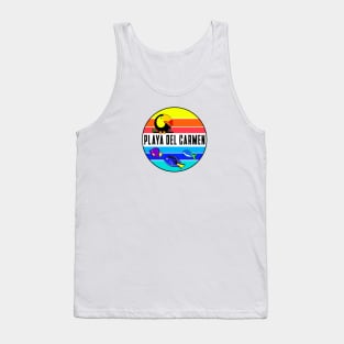 Playa del Carmen Mexico Beach Tropical Fish Toucan Tank Top